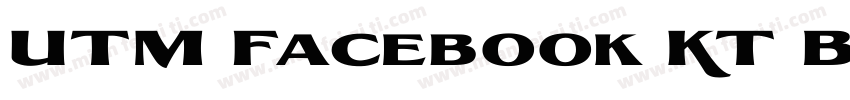 UTM Facebook KT Bold字体转换